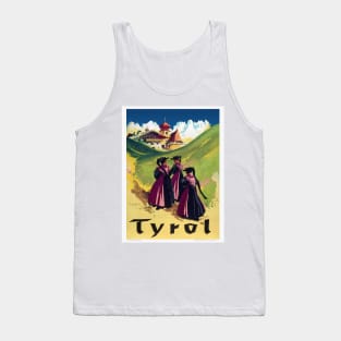 Tyrol Austria Vintage Poster 1947 Tank Top